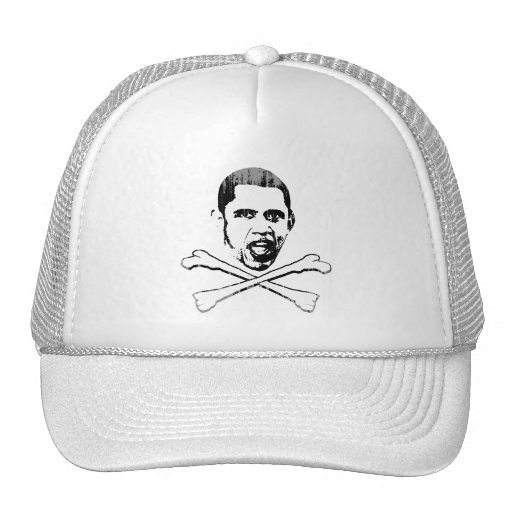 Obama Cross Bones Faded.png Hats