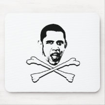Obama Cross Bones Mouse Pad