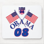 Obama Crossed flag Mousepad