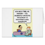 obama destroy economy illegal immigration greeting cards