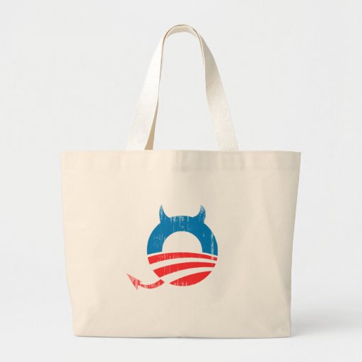 Obama Devil blue Faded.png Bags