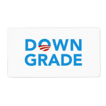 Obama Downgrade stickers Shipping Labels