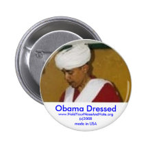 Obama Dressed, www.HoldYourNose.org Buttons
