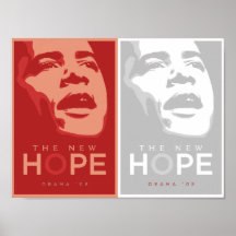 Obama - du nouvel affiche rouge et blanche espoir