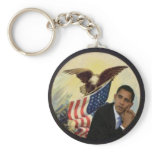 Obama Eagle Flag Keychain
