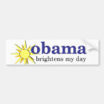 Obama éclaire mon jour autocollants pour voiture
