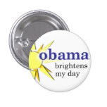Obama éclaire mon jour - mini-size badge