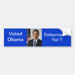 Obama embarrassed bumper sticker