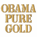 Obama Embroidered Hoodie - Pure Gold