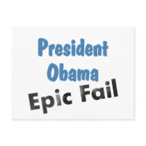 Obama epic fail postcard