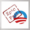 Obama Epic Fail Poster posters