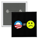 Obama Equals Frowns Button
