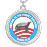 Obama est mon blaireau de miel collier