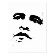 Obama Face T-shirt Postcards