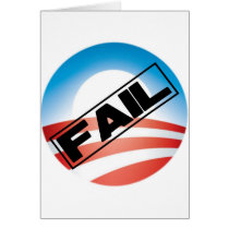 Obama: Fail Greeting Card