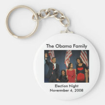 Obama Family Election Night Key Chain
