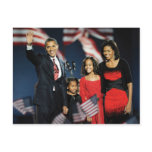 Obama Family Election Night Postcard