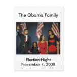 Obama Family Election Night postcards