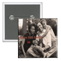 Obama Family Square BUTTON