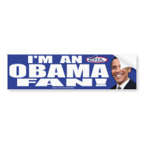 Obama Fan Bumper Sticker 