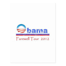 Obama Farewell Tour 2012 Post Card