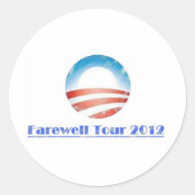 Obama Farewell Tour 2012 Sticker