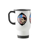Obama Flag Frame (Old Style) Travel Mugs