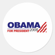 Obama For President 2008 Stickers