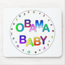 Obama for President, Baby! Mousepads