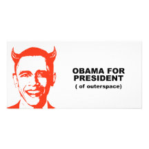 Obama for President of Outerspace Photo Cards