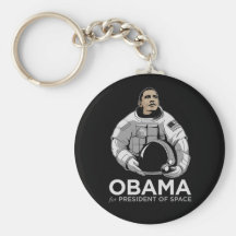 Obama for President of Space Keychains