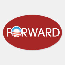 Obama Forward Logo Sticker
