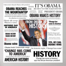 Obama: From Dream to History Headline Poster