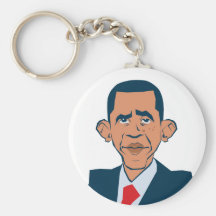 Obama - funny portrait keychains