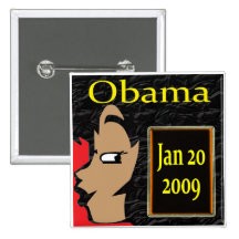 Obama Girl, Inauguration T-Shirts and Gifts! Button