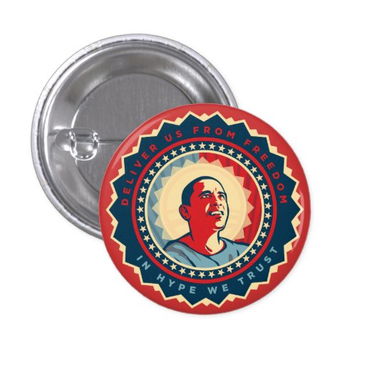 Obama God-King Button