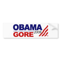 Obama Gore 2008 Bumper Sticker