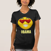 Obama Heart Smiley Face T Shirts