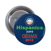 Obama HISPANICS buttons