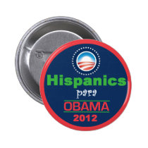Obama HISPANICS buttons