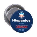 Obama HISPANICS Pinback Buttons