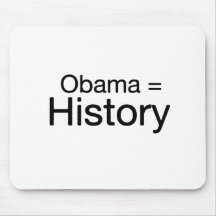 Obama = History T-shirt Mouse Pad