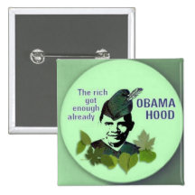 Obama Hood Square Button
