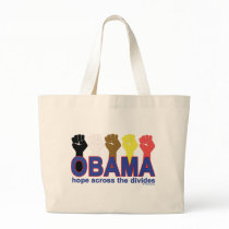 OBAMA HOPE ACROSS THE DIVIDES CANVAS BAG
