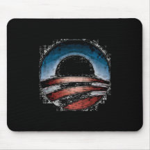 Obama Hope Badge Mousepads