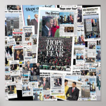 Obama: Hope Over Fear Poster