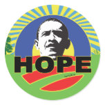 OBAMA HOPE stickers