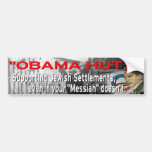 "Obama Huts" Bumper Stickers