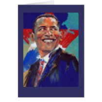 Obama Impressionist Card