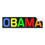 Obama in a Rainbow of Colors Bumper Sticker